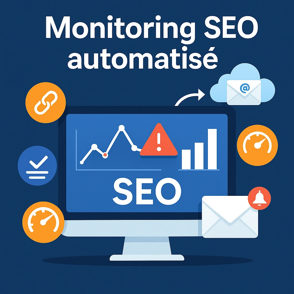 Monitoring SEO automatisé : recevez des alertes sur vos positions, votre indexation et vos Core Web Vitals